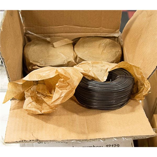 CASE LOT OF 16 ROLLS OF TIE WIRE
