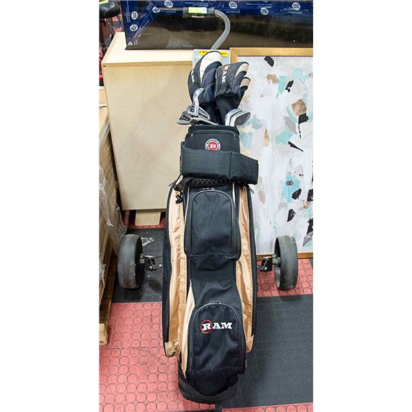 "RAM" LADIES GOLF CLUBS WITH CARRY BAG & HAND CA