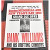 Image 1 : HANK SNOW 1953 POSTER 22"X26"