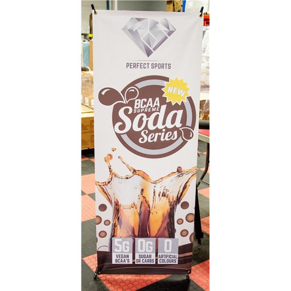 BCAA SUPREME SODA SERIES COMPACTABLE SIGN WITH CAS