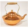 Image 1 : COPPER TONE FLYING SAUCER SHAPE TEA KETTLE