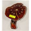 Image 1 : HANDMADE SOLID TREE STUMP WALL CLOCK