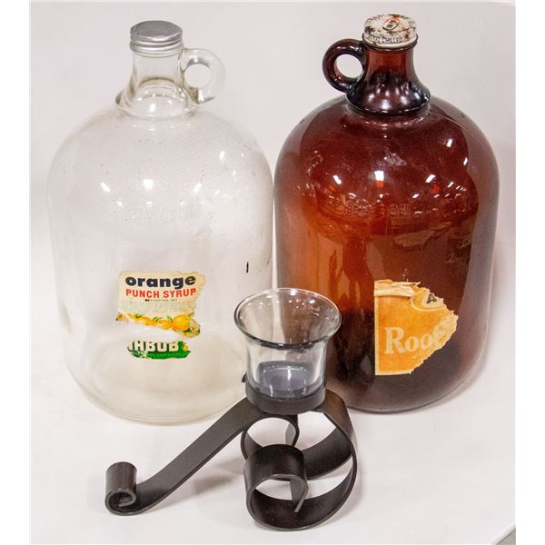 2 X JUGS NABOB JUICE & A&W ROOT BEER