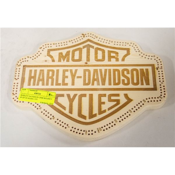 HARLEY DAVIDSON CRIB BOARD # 49 OF 99 MADE LTD.