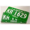 Image 1 : PAIR OF 1962 MATCHING ALBERTA LIC. PLATES