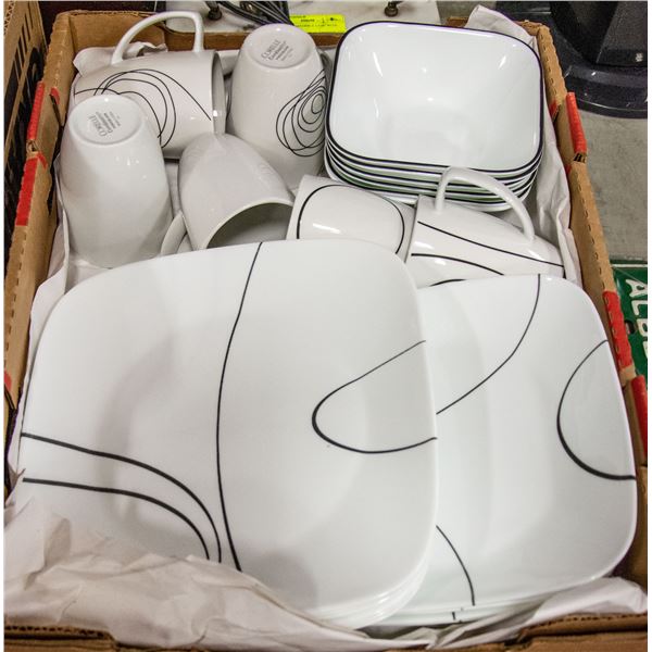 FLAT WITH 22-PC CORELLE DISHWARE SET