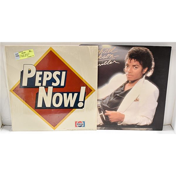 LOT OF 2 ALBUMS:  MICHAEL JACKSON  "THRILLER" AN