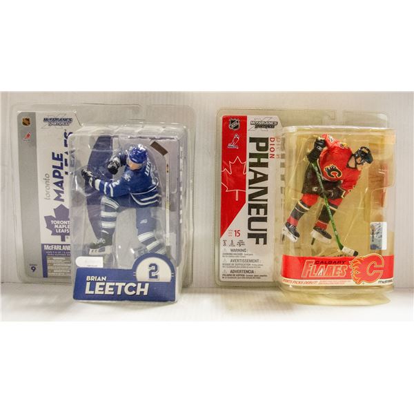 McFARLANE FLAMES DION PHANEUF AND MAPLE LEAFS
