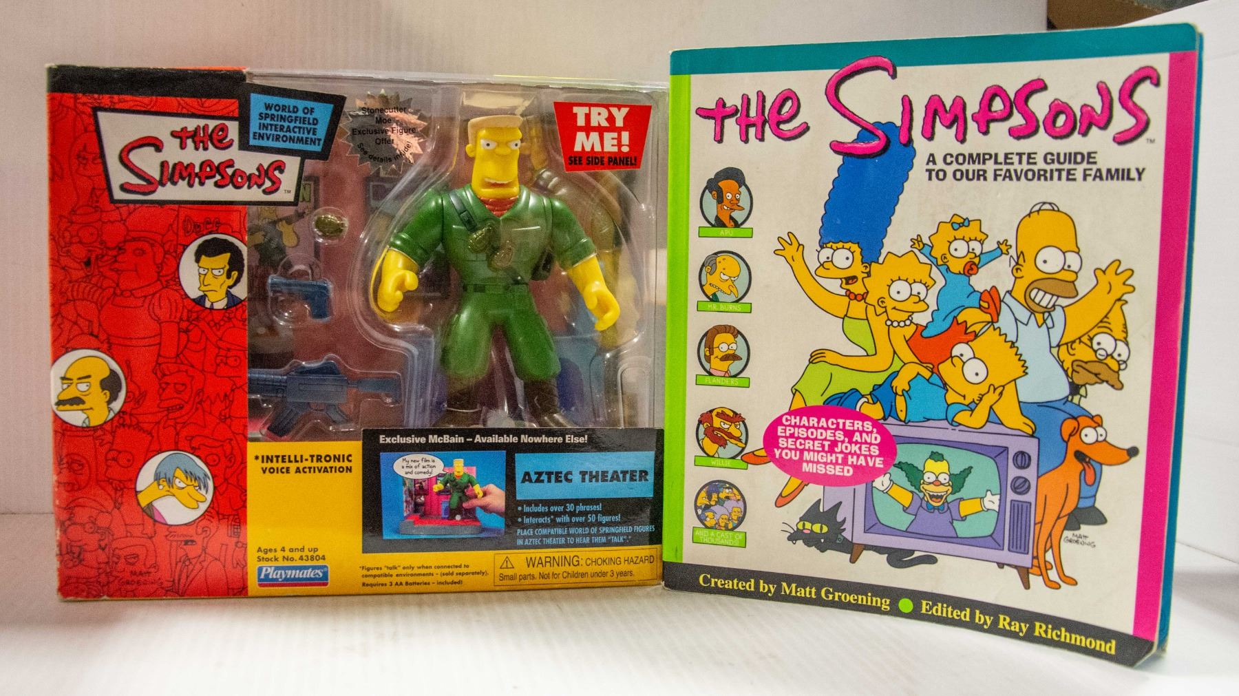 Aztec Simpsons PLAYMATES SIMPSONS AZTEC THEATRE SET WITH MCBAIN