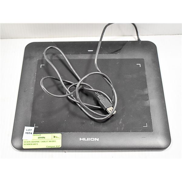 HUION GRAPHIC TABLET MODEL NUMBER 680 S