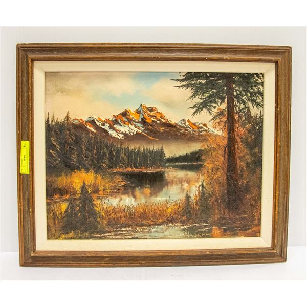 VINTAGE 1975 OIL PAINTING