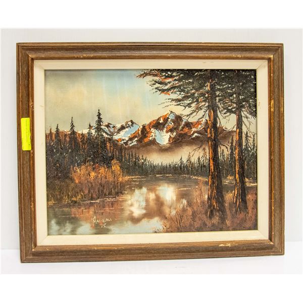 VINTAGE 1975 OIL PAINTING