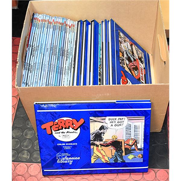 TERRY AND THE PIRATES COMICS AND HARDCOVERS