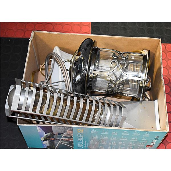 BEDROOM LAMP, LAVA LAMP AND CANDLE LAMP