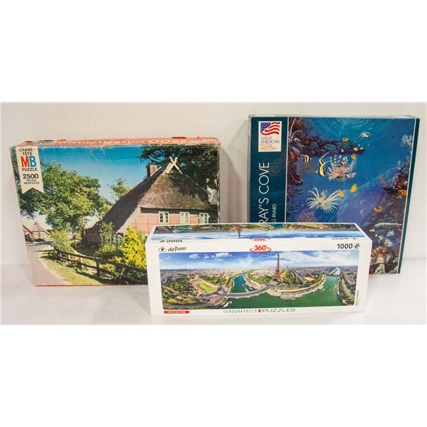PUZZLE FLAT.1000,2500,1000 PIECES,(360 DEGREE FOR