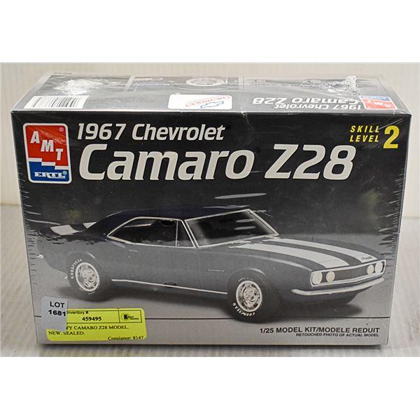 67 CHEVY CAMARO Z28 MODEL. NEW. SEALED.