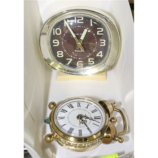 LOT OF 2  ALARM CLOCKS WORKING