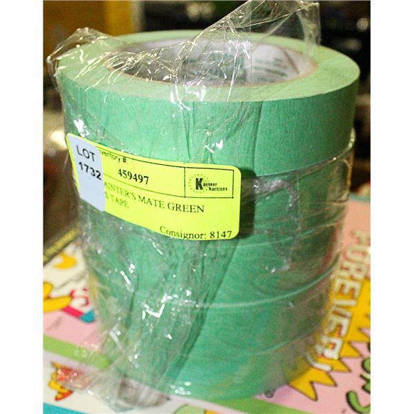 5 PACK PAINTER'S MATE GREEN PAINTERS TAPE