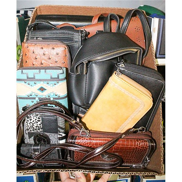 LOT OF WALLETS & SMALL PURSE/WALLETS WITH