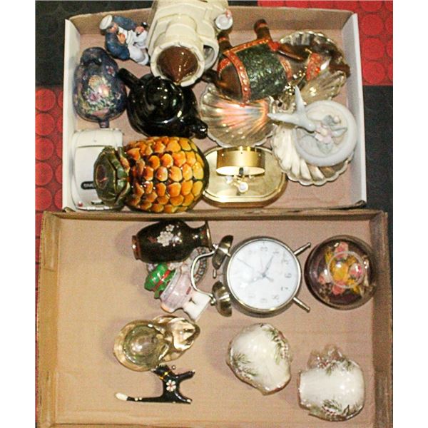 2 FLATS OF ASSORTED HOME DECOR