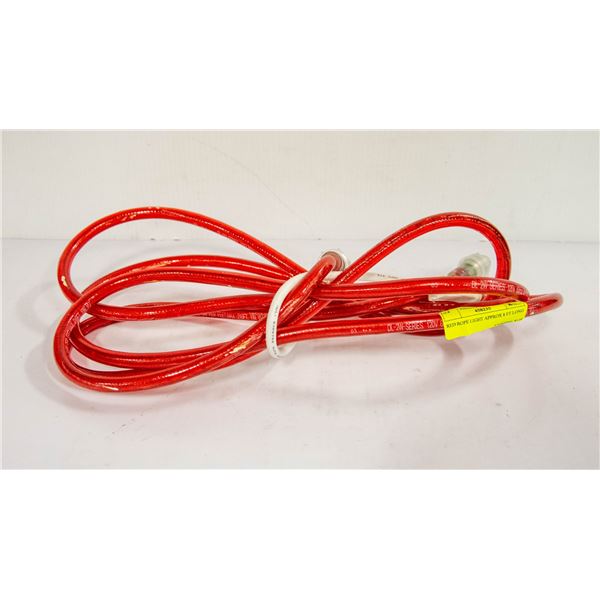 RED ROPE LIGHT APPROX 8 FT LONG