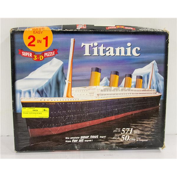 TITANIC 3D PUZZLE IN BOX