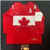 Image 4 : JONATHAN TOEWS FRAMEWORTH AUTOGRAPHED 2014 TEAM CANADA JERSEY WITH FRAMEWORTH C.O.A