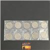Image 1 : LOT OF 10 ONE DOLLAR CANADIAN COINS IN SLEEVE