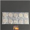 Image 2 : LOT OF 10 ONE DOLLAR CANADIAN COINS IN SLEEVE