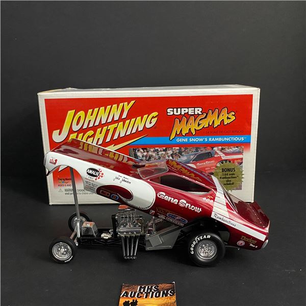 JOHNNY LIGHTNING SUPER MAGMAS GENE SNOWS RAMBUNCTIOUS 1/24 SCALE BONUS 1/64 SCALE