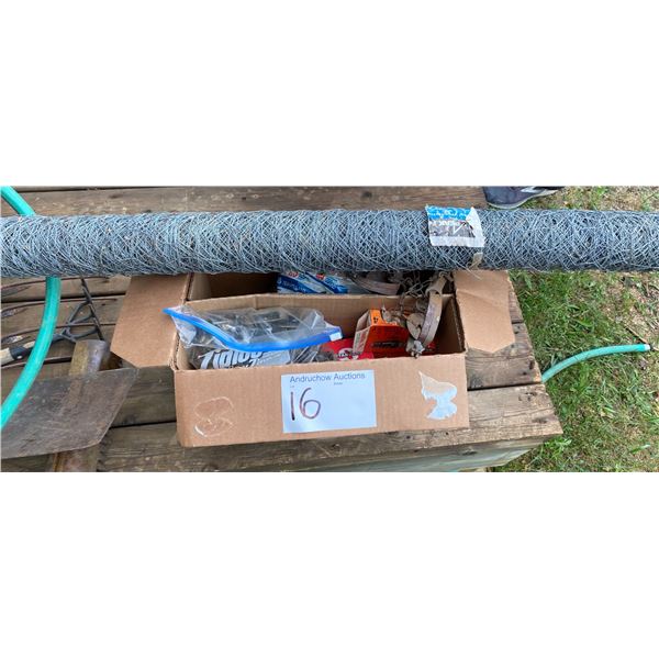 (2) Gopher Traps, New Lights, Spark Plugs, Bolts & Roll of Wire, Etc.