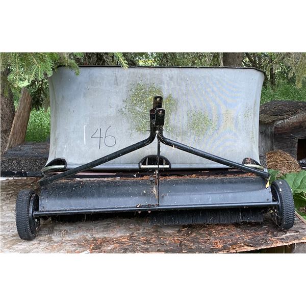 48” Swisher Model Pull Behind Grass Catcher w/ Hitch