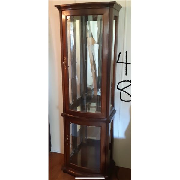 Nice Curio Cabinet 2 Dr. 20”X69” High