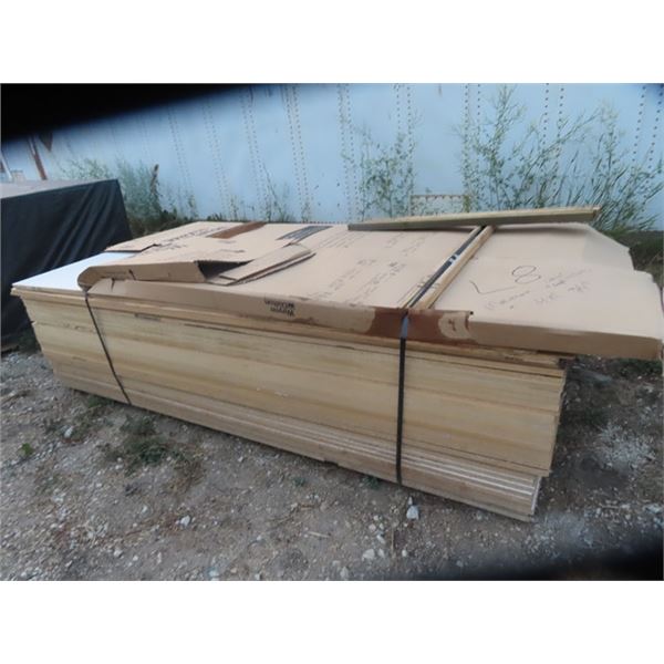 Melamine & Cabinet Material  - 40 Pcs 28 Are 4 x 8 x3/4" & 12 Are 4 x 8 x 1/4"-ONE MONEY FOR ALL
