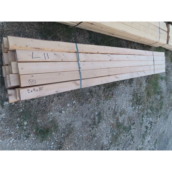 25 PC - 2" x 4" x 10" -ONE MONEY FOR ALL