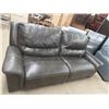 Image 1 : Leather Power Recliner Couch