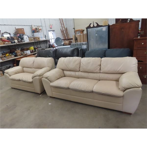 Leather Couch & Loveseat