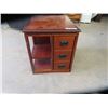 Image 1 : End Table w 3 Drawers & Pullout- 22"H 22"W 10"D Pullout is 18"W