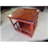 Image 2 : End Table w 3 Drawers & Pullout- 22"H 22"W 10"D Pullout is 18"W
