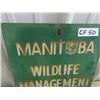 Image 2 : Metal MB Wildlife Management Sign 12" x 14"
