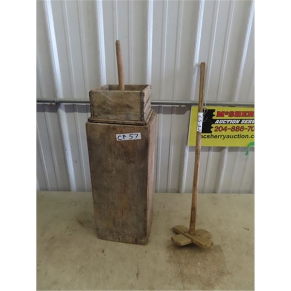 Primitive Butter Churn w Plunger