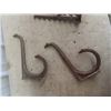 Image 2 : 2 General Store Wall Mount Hangers, 2 Harness Hooks Cast w Acorn Tatoo Set