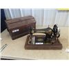 Image 1 : Portable Singer Crank Sewing Machine