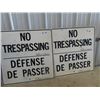 Image 1 : 2 Trespassing Minister of Transport Signs 30" X 30"