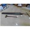 Image 1 : Large Saw, & Double Axe Head