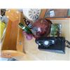 Image 2 : Ste of Atlas Speakers, Rotary Phone, Miner's Helmet, Doll Bed, Copper Last Supper Picture, & Postcar