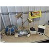 Image 1 : JD Lamp Shade , 2 Flex Lamps, Elec Heater, & Home Security