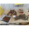 Image 1 : 2 Chains w Hooks & Quanity of Medium  & Light Chains