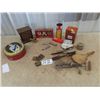 Image 1 : Tins, Enamel Soap Dish, Decor, Lights, Padlocks, Jewellery Box Plus More!