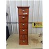 Image 1 : Wooden 6 Drawer Organizer Cabinet 41"H 11"W 8"D